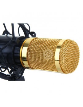 BM-800 Condenser Sound Recording Microphone + Plastic Shock Mount Kit