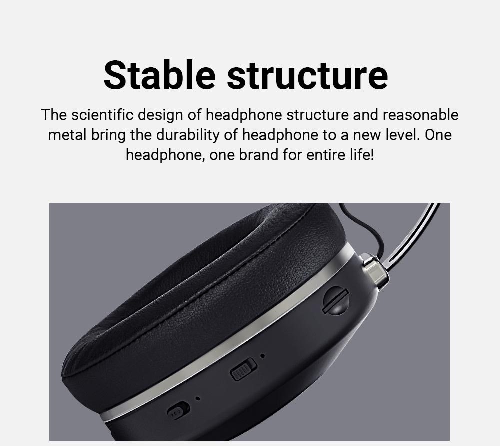 Bluedio H2 Bluetooth Headphone Wireless On-ear HiFi Bass Active Noise Reduction Comfortable Touch Control 40H Music Time