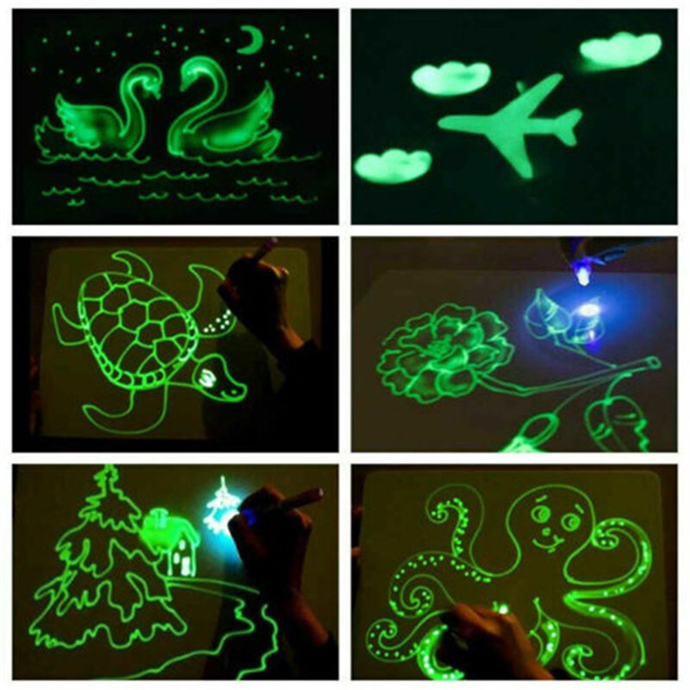 Children'S 3D Luminous Graffiti Fluorescent Plate